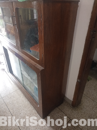 সেগুন কাঠের শোকেস বিক্রি